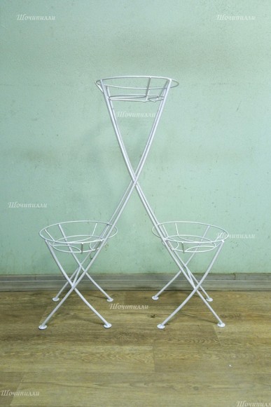 Подставка напольная под цветы XXX (пруток) (на 3 горшка)