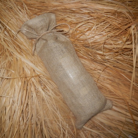 Мешочек под бутылку 12х30 см (с завязками)