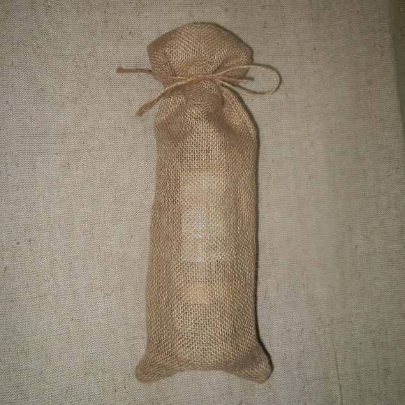 Мешочек под бутылку 12х30 см (с завязками)