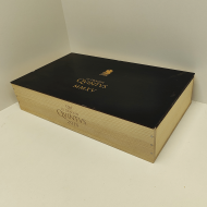 Ящик из под вина БУ (56х33х12 см) Le Dragon Qvintvs на 6 бутылок с крышкой Ящик из под вина БУ (56х33х12 см) Le Dragon Qvintvs на 6 бутылок с крышкой