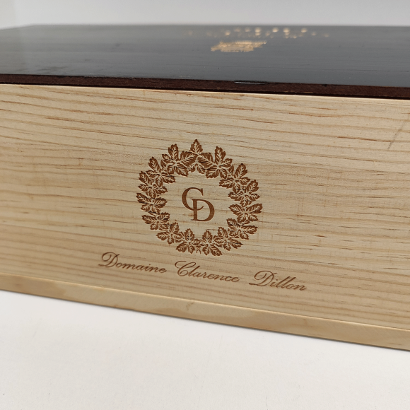 Ящик из под вина БУ (56х33х12 см) Le Dragon Qvintvs на 6 бутылок с крышкой