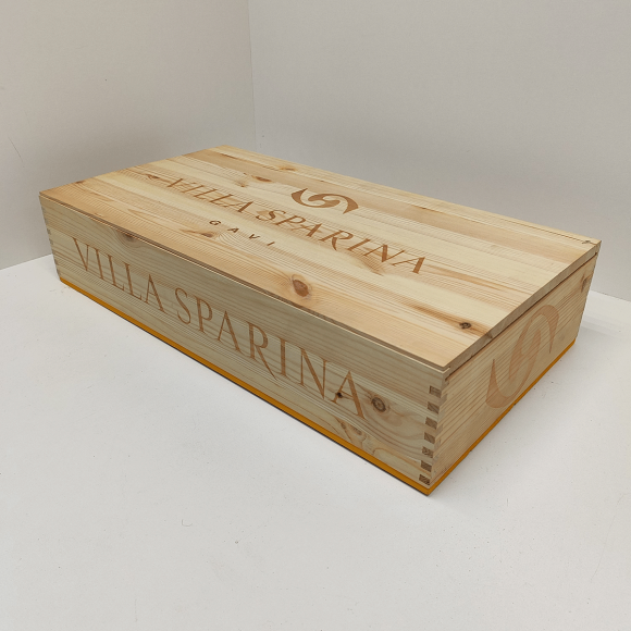 Ящик винный БУ на 6 бутылок (с крышкой) 50х32,5х10 см