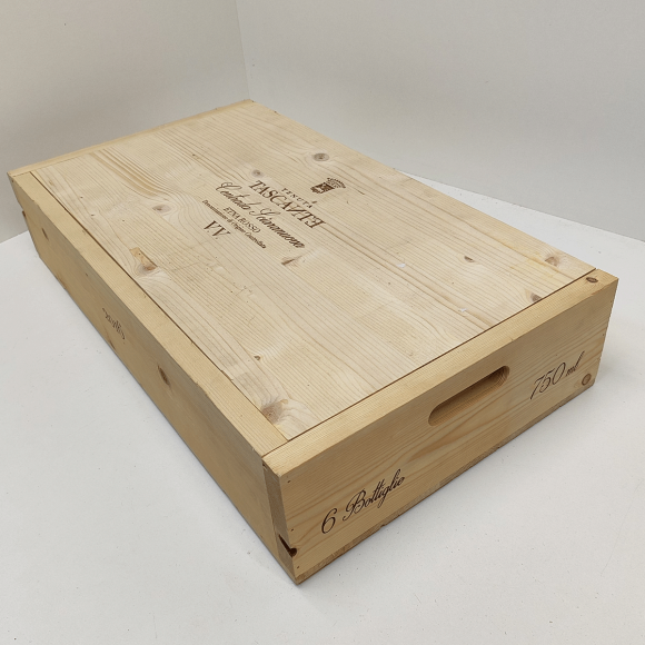 Ящик винный БУ на 6 бутылок (с крышкой) 50х32,5х10 см