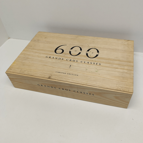 Ящик винный БУ на 6 бутылок (с крышкой) 50х32,5х10 см