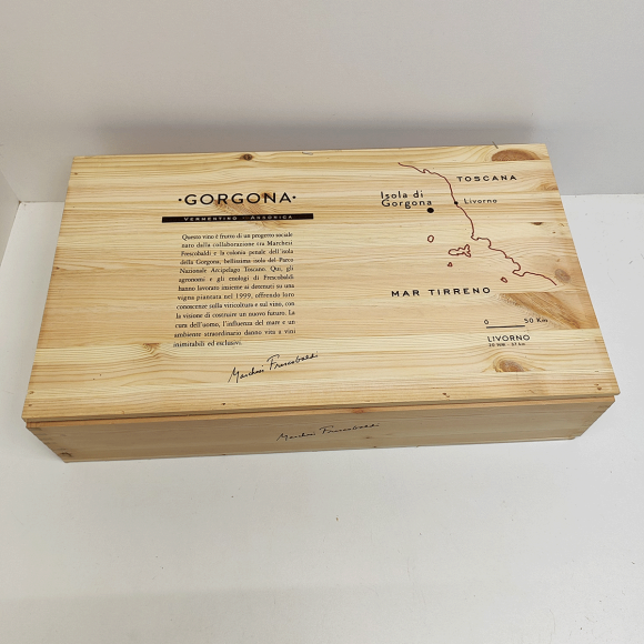 Ящик винный БУ на 6 бутылок (с крышкой) 50х32,5х10 см