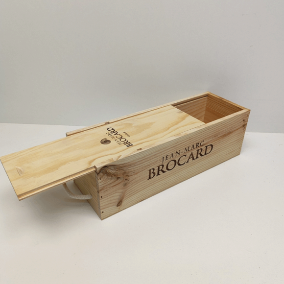 Ящик винный БУ деревянный для 1 бутылки на 1,5 л 39х13х12 см