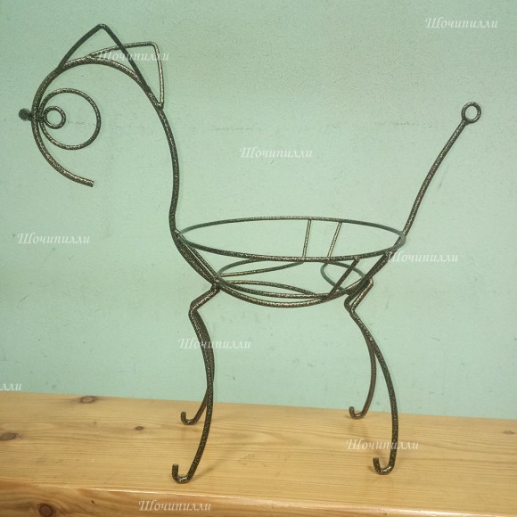 Подставка настольная под цветы Котик Подставка настольная под цветы Котик