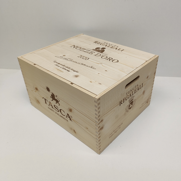 Ящик винный БУ деревянный на 6 бутылок с крышкой