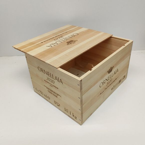 Ящик винный БУ деревянный на 6 бутылок с крышкой