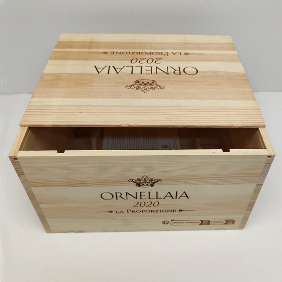 Ящик винный БУ деревянный на 6 бутылок с крышкой