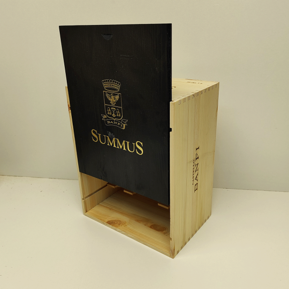 Ящик винный БУ деревянный на 6 бутылок с крышкой