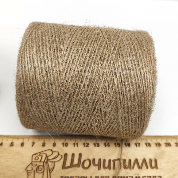 Шпагат джутовый однониточный 1х560 текс цилиндр 500 м