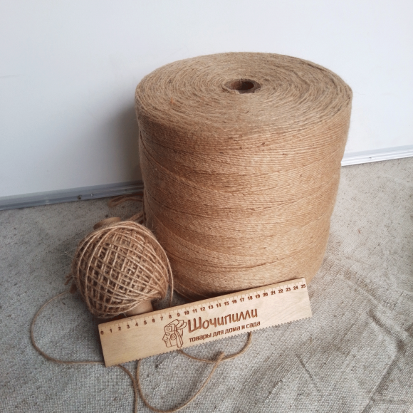 Пряжа джутовая однониточная 3 мм (для косичек)