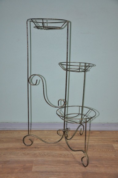 Подставка под цветы Напольная на 3 горшка