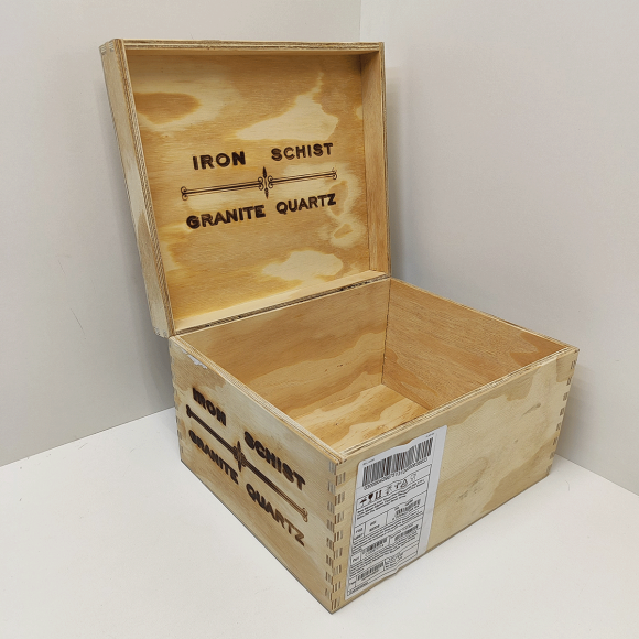 Ящик винный 33х28х20 см (на 6 бутылок) БУ с крышкой на петлях 