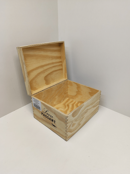 Ящик винный 33х28х20 см (на 6 бутылок) БУ с крышкой на петлях 