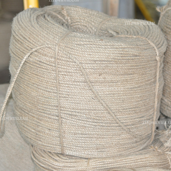 Канат джутовый 6 мм (кусок 50 м)