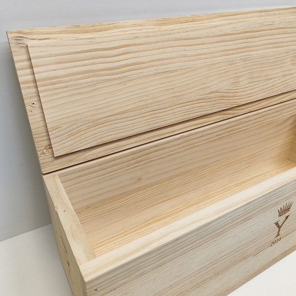 Ящик-бокс из под вина Y (с крышкой) на 1 бутылку