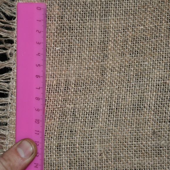 Ткань мешочная джуто-льняная 50/50%. Плотность 360-380 гр