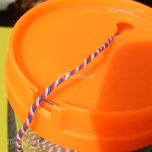 Шпагат хб (трехцветный) 120 м сменный блок+диспенсер