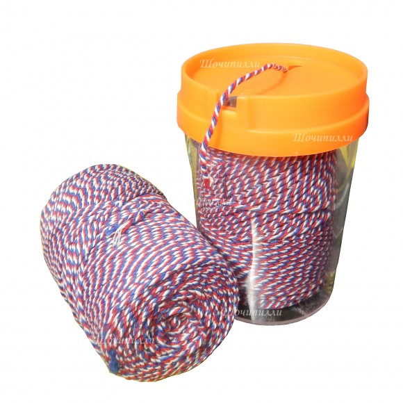 Шпагат хб (трехцветный) 120 м сменный блок+диспенсер