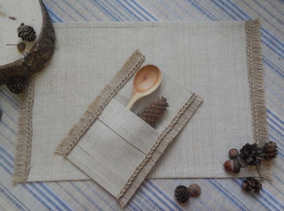 Парусина суровая джут-хлопок 50/50% Плотность 385 гр (цвет натуральный)