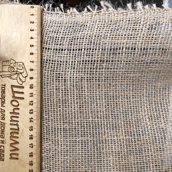 Мешковина джутовая средней плотности 240 гр/м2 (Кусок 5 м)