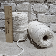 Шпагат хлопковый для макраме 4000 текс (весовой)