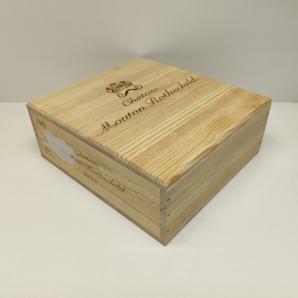 Ящик винный БУ на 3 бут (с крышкой) Chateau Mouton Rothschild