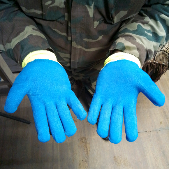 Перчатки утепленные (флис) двойной облив