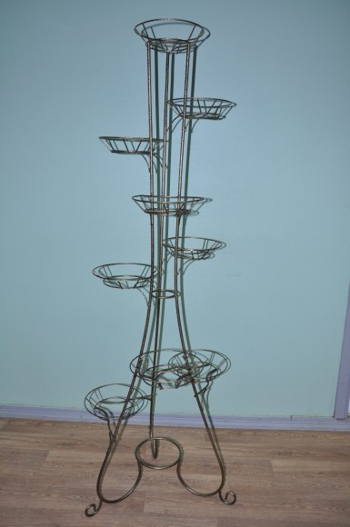 Подставка для цветов Элегант на 9 горшков (металлическая)