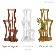 Подставка деревянная Декоративная на 3 горшка