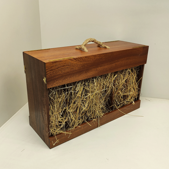 Ящик-чемодан винный БУ (сет на 12 бутылок) 58х36х21 см