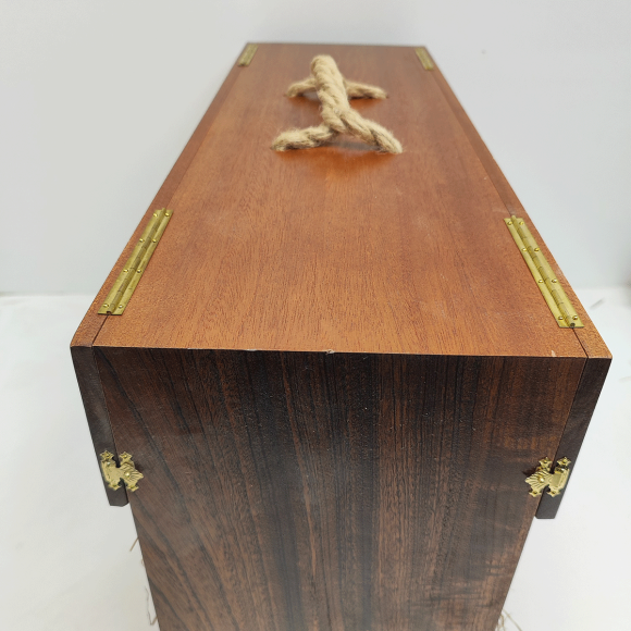 Ящик-чемодан винный БУ (сет на 12 бутылок) 58х36х21 см