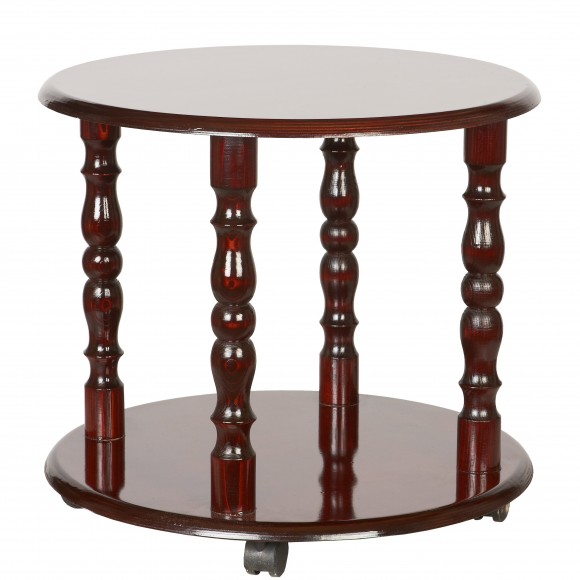 Подставка деревянная на колесиках Тумба средняя