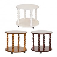 Подставка деревянная на колесиках Тумба средняя