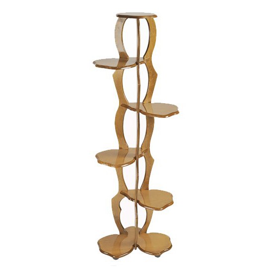 Подставка для цветов Угловая на 5 горшков (деревянная)