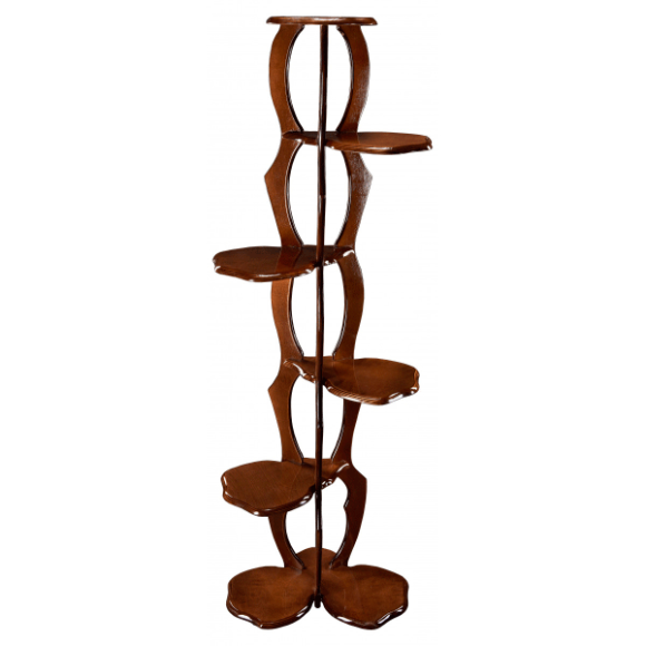 Подставка для цветов Угловая на 5 горшков (деревянная)