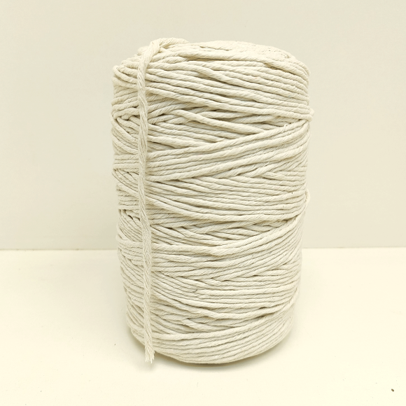 Шпагат хлопковый для макраме 4 мм (молочный)