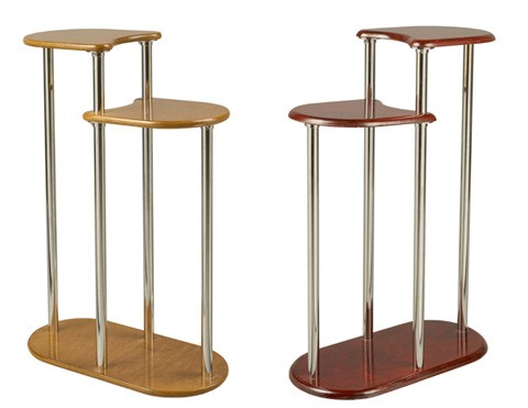 Подставка под цветы Ступенька на 2 горшка (комбинированная)